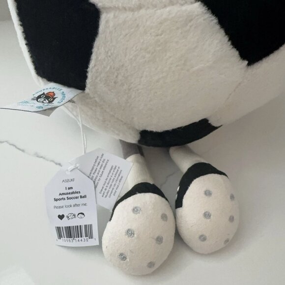 Jellycat Amusable Sports Soccer Ball Plush Toy Christmas Gift NWT and Dust Bag - Picture 5 of 5